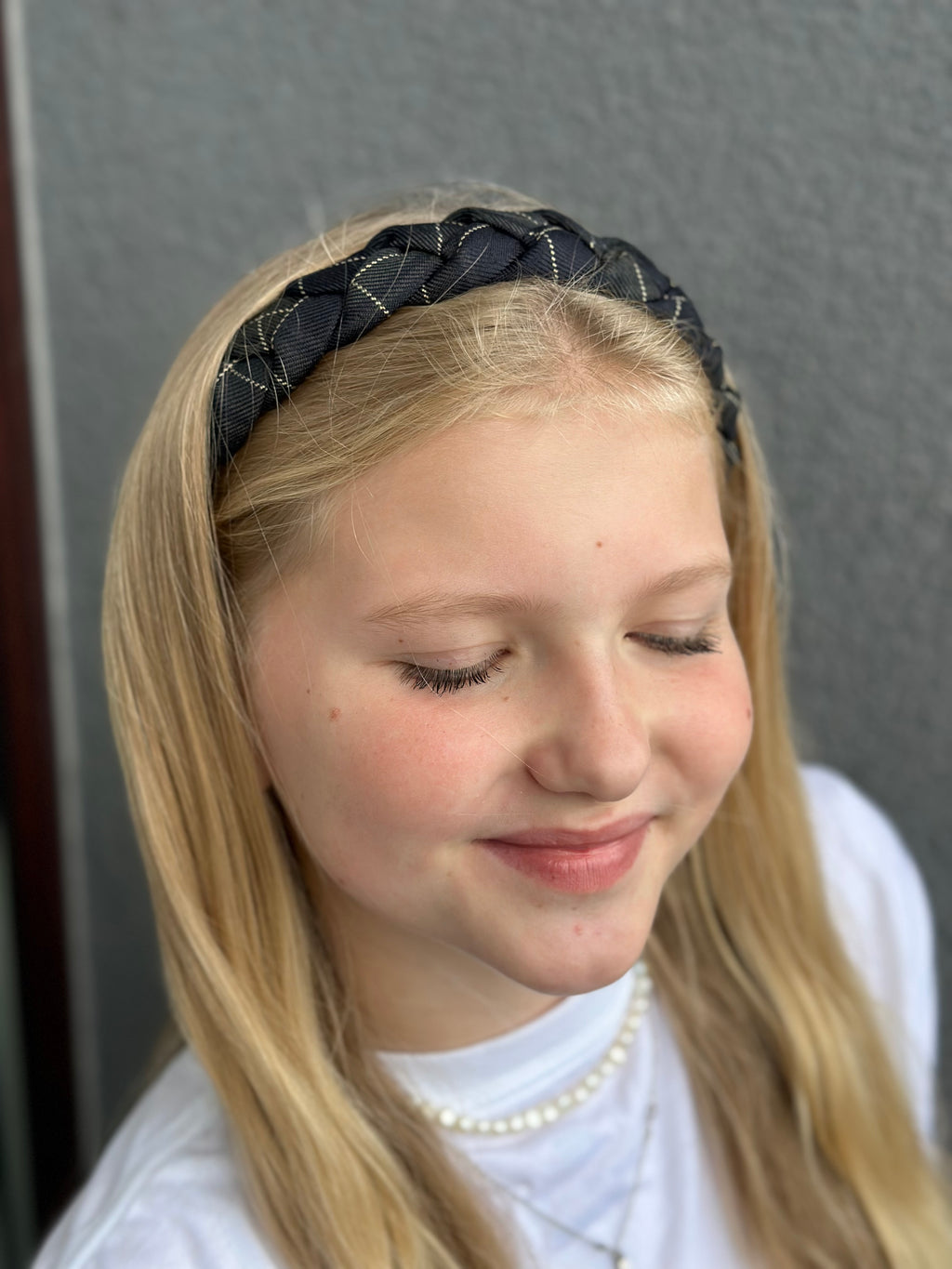 Tamsiai žalias languotas lankelis 💚