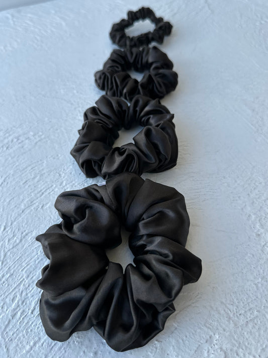 Tamsaus šokolado 100% natūralaus Itališko mulberry šilko gumelė