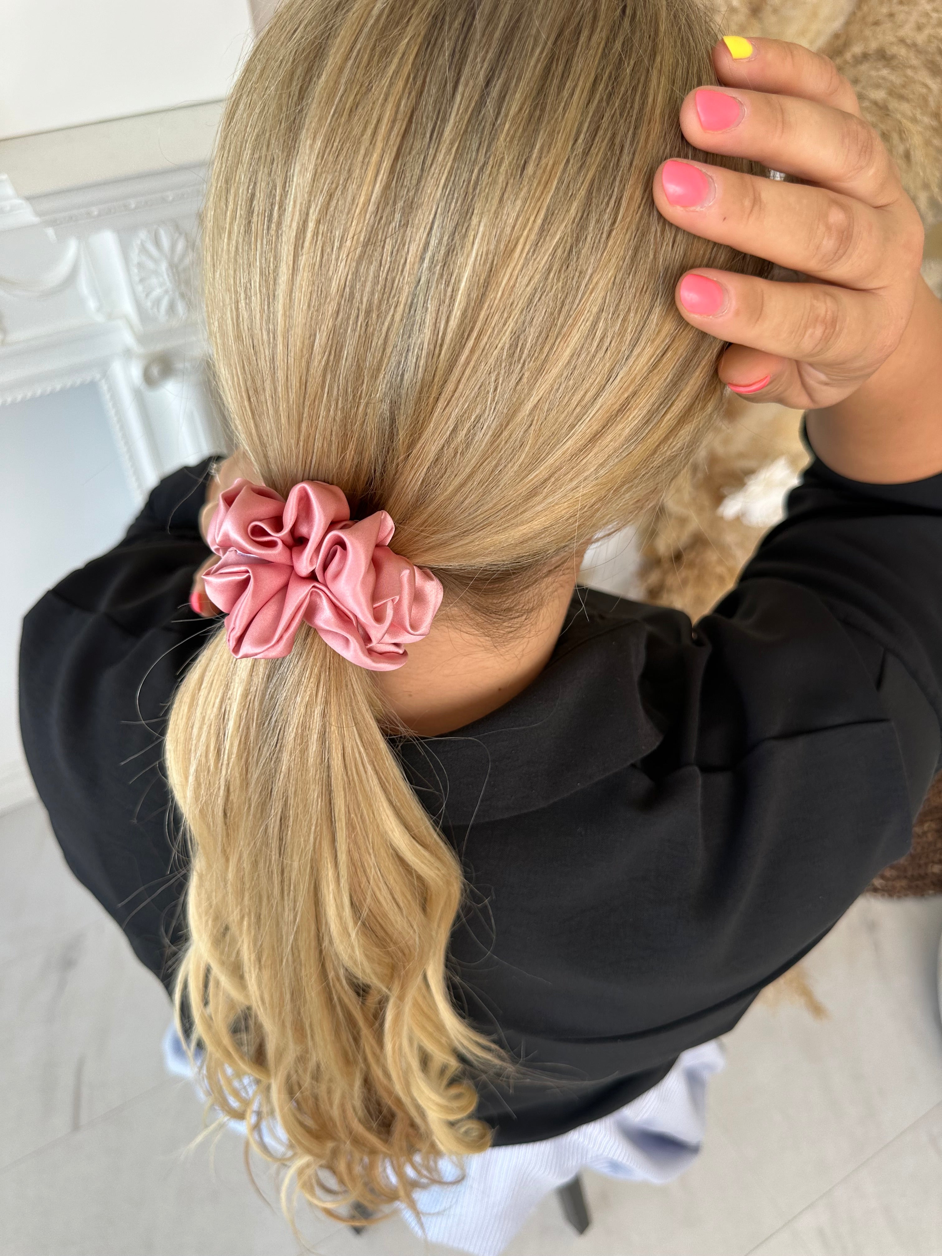 Rožinė 100% natūralaus Mulberry šilko gumelė 22 momų