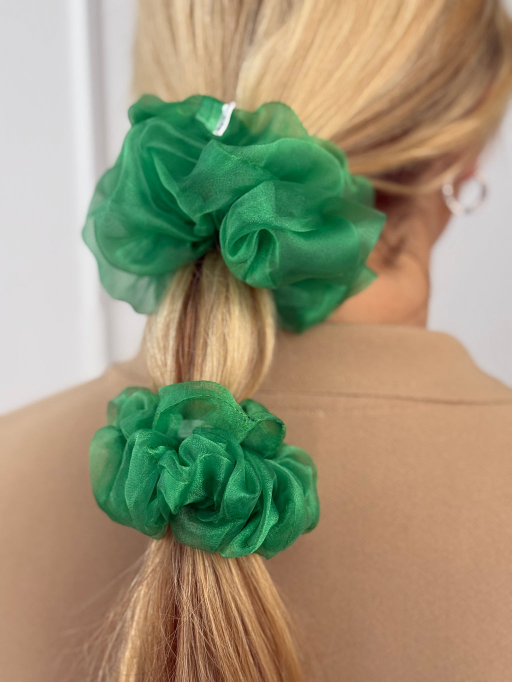 Žalia organzos gumelė