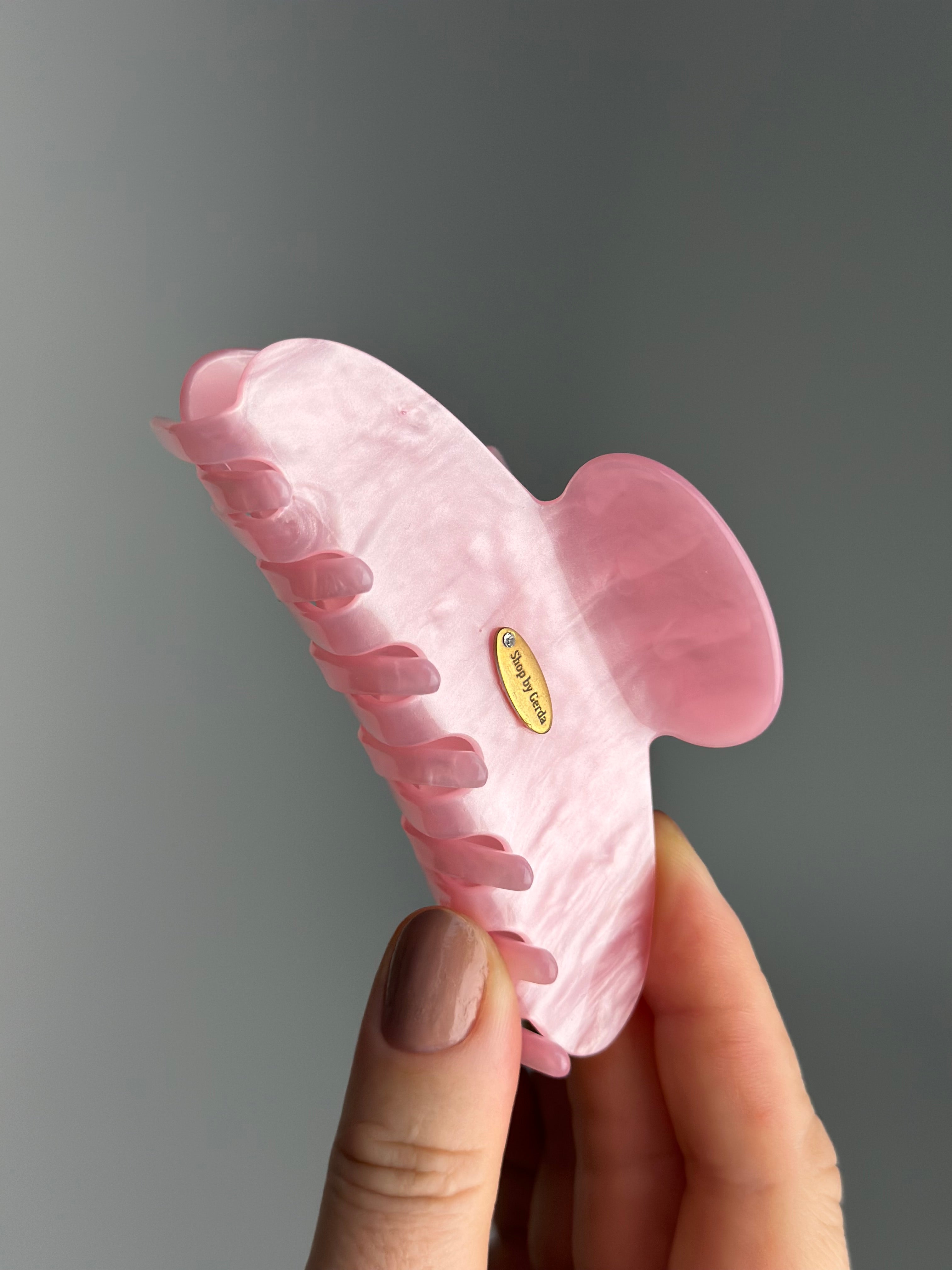 Celiuliozės acetato rožinis marble kapkap 10cm