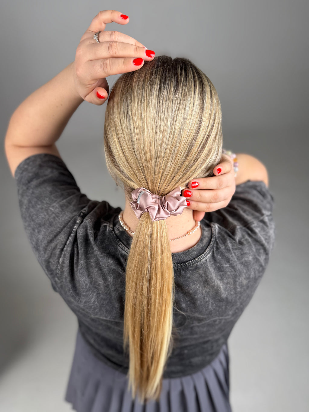 Armani šilko gumelė | PELENŲ ROŽINĖ