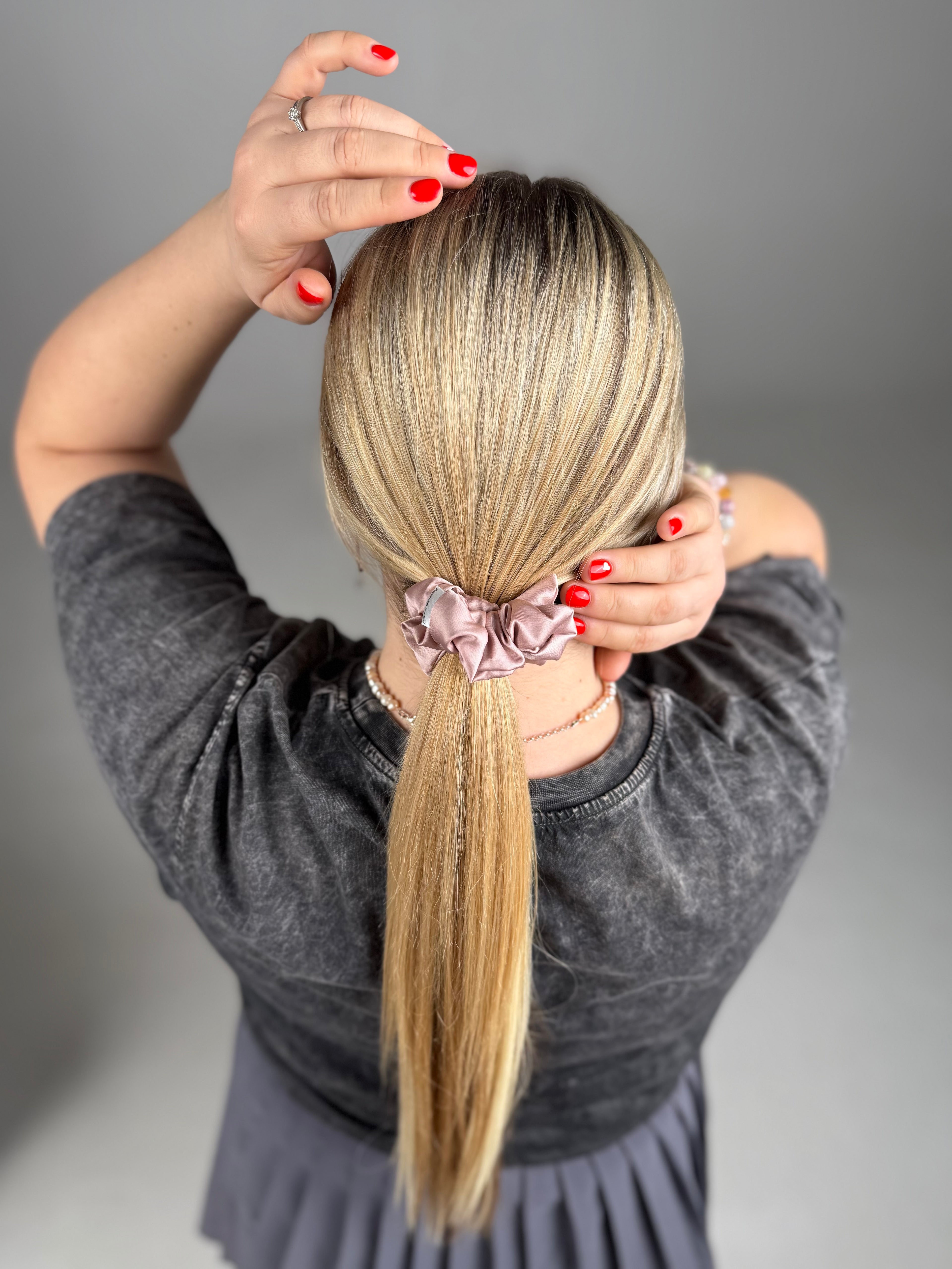 Armani šilko gumelė | PELENŲ ROŽINĖ