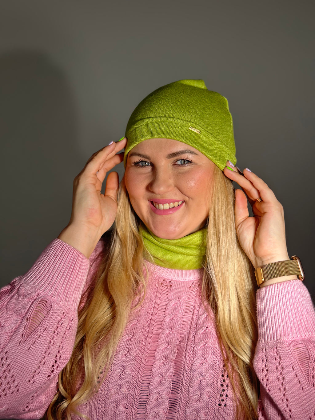 Merino vilnos salotinė vienguba kepurė