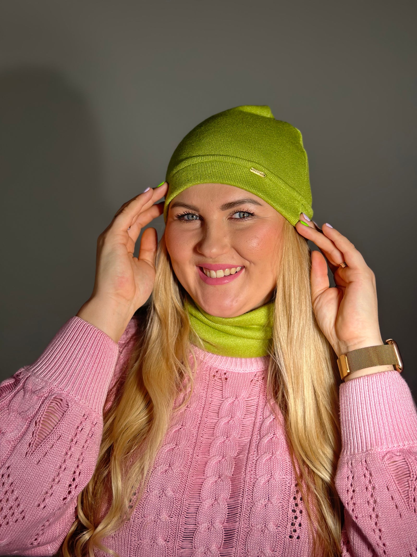 Merino vilnos salotinė vienguba kepurė
