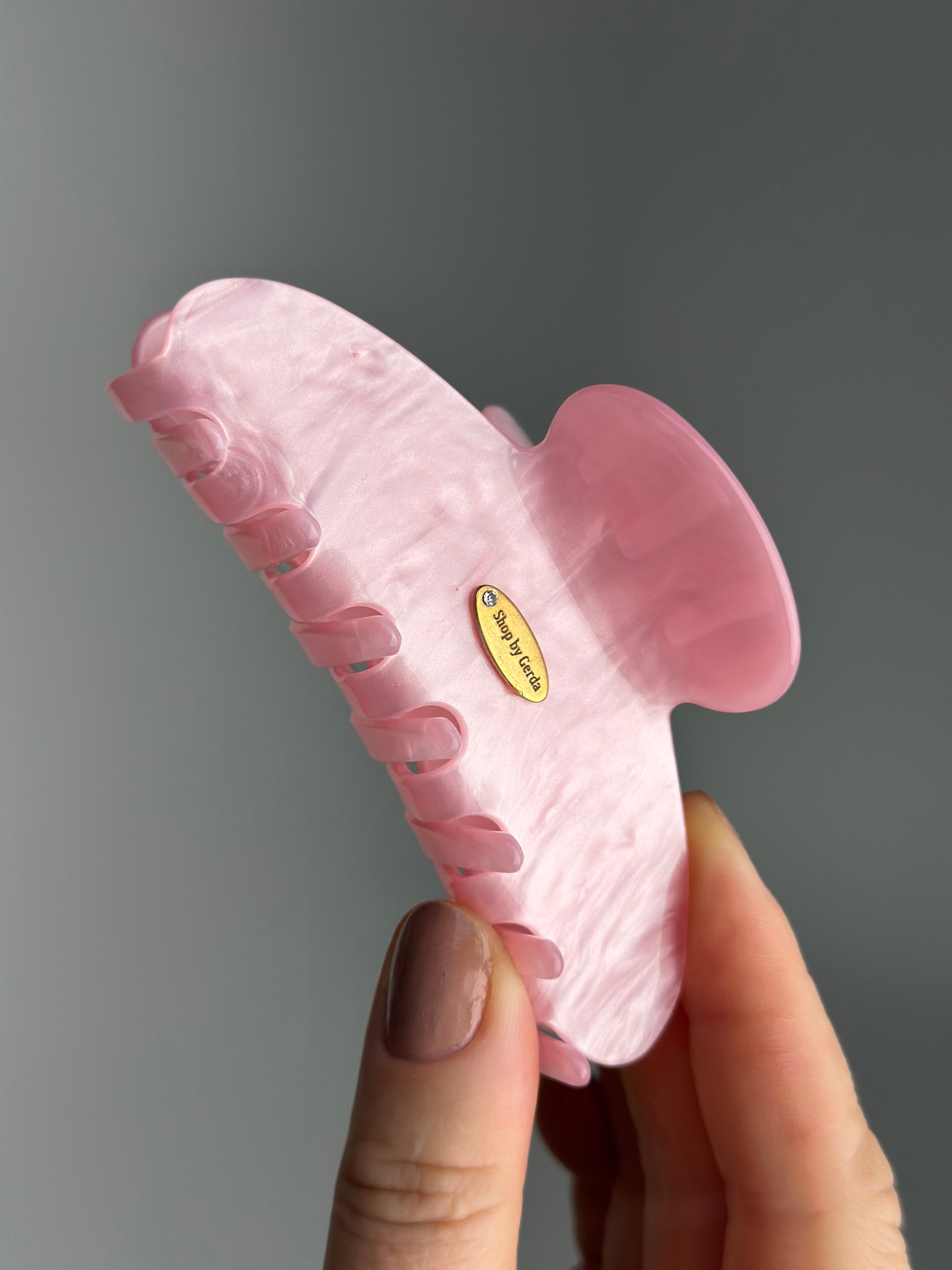 Celiuliozės acetato rožinis marble kapkap 10cm