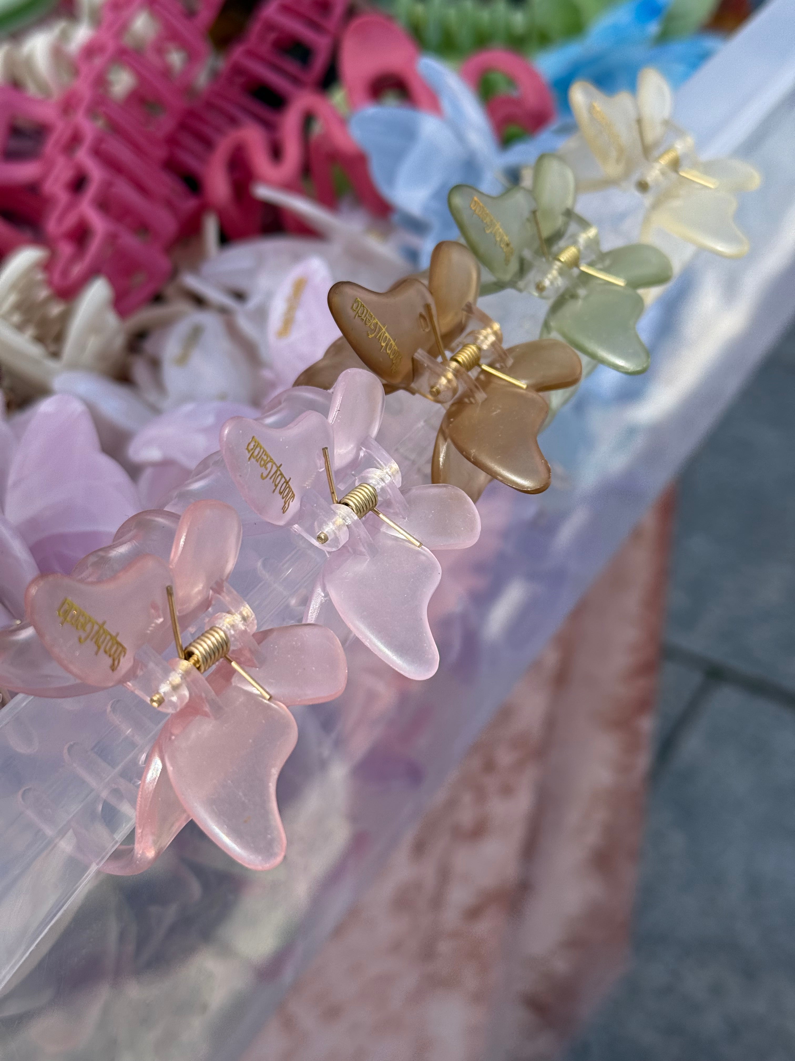 Pasteliniai drugeliai kapkap 5 spalvos