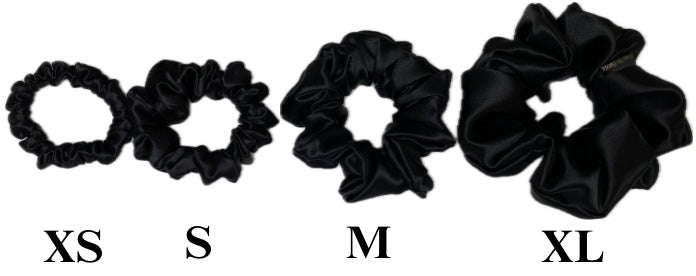Natūralaus mulberry šilko juoda gumelė
