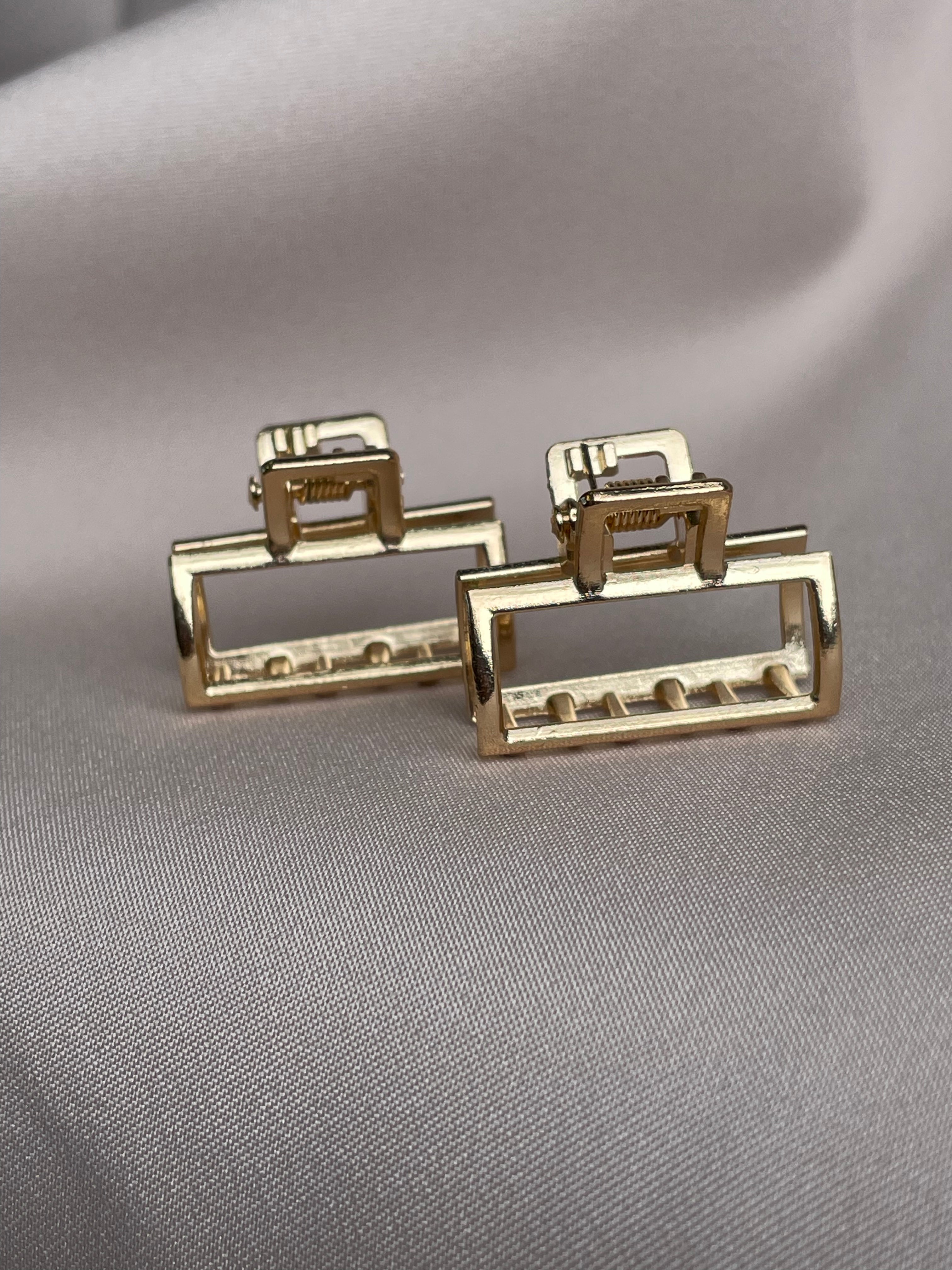 Auksiniai mini KapKap KVADRAT 2,5cm