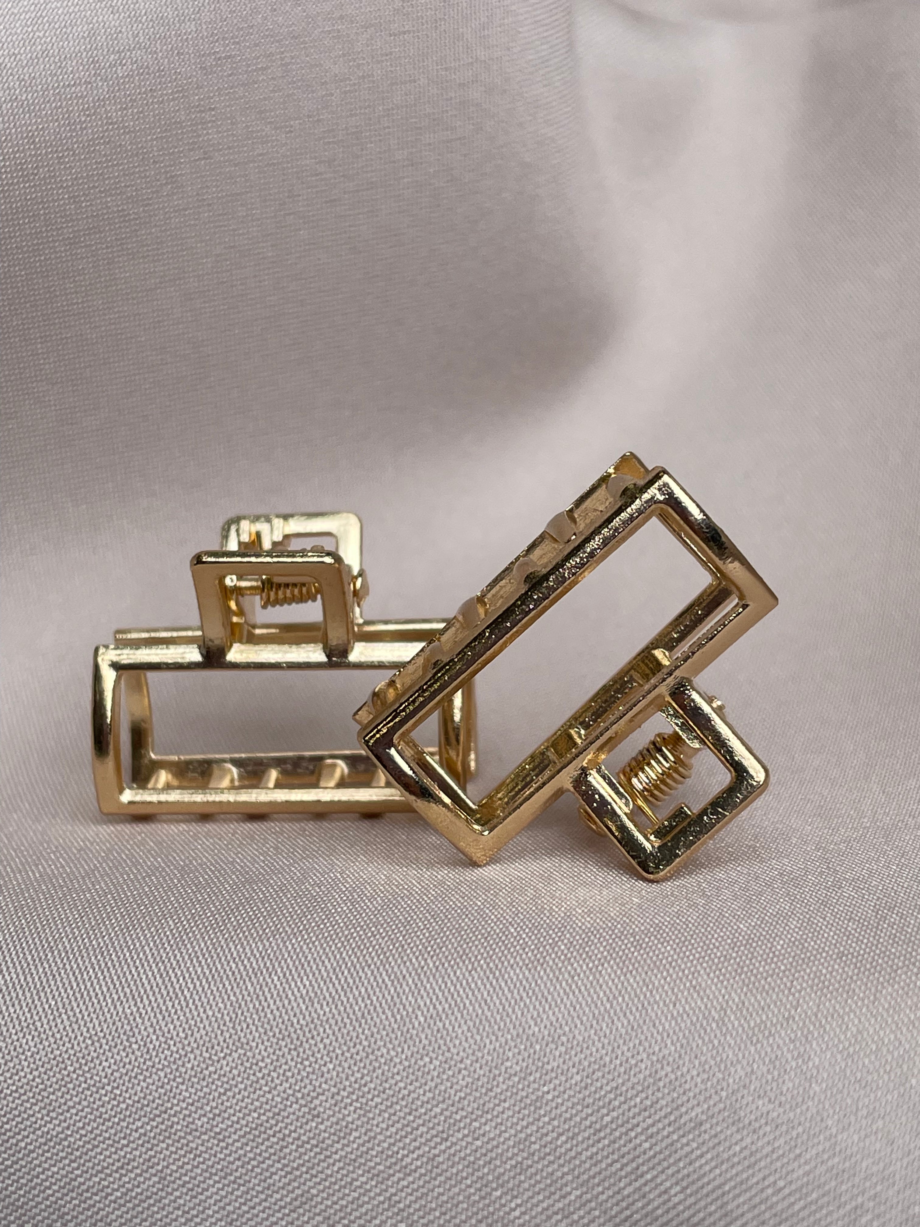 Auksiniai mini KapKap KVADRAT 2,5cm