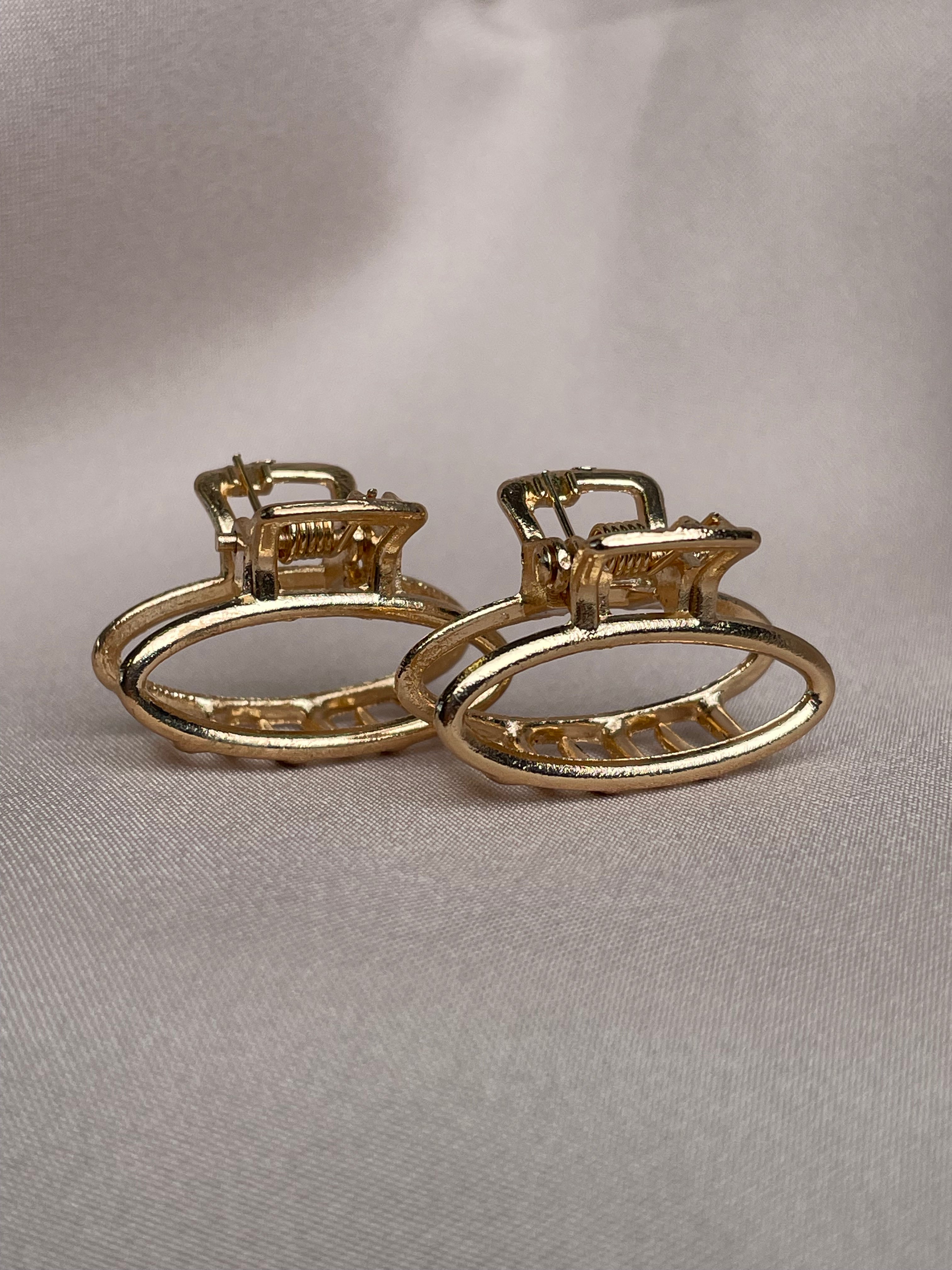 Auksiniai mini KapKap OVAL 2,5cm