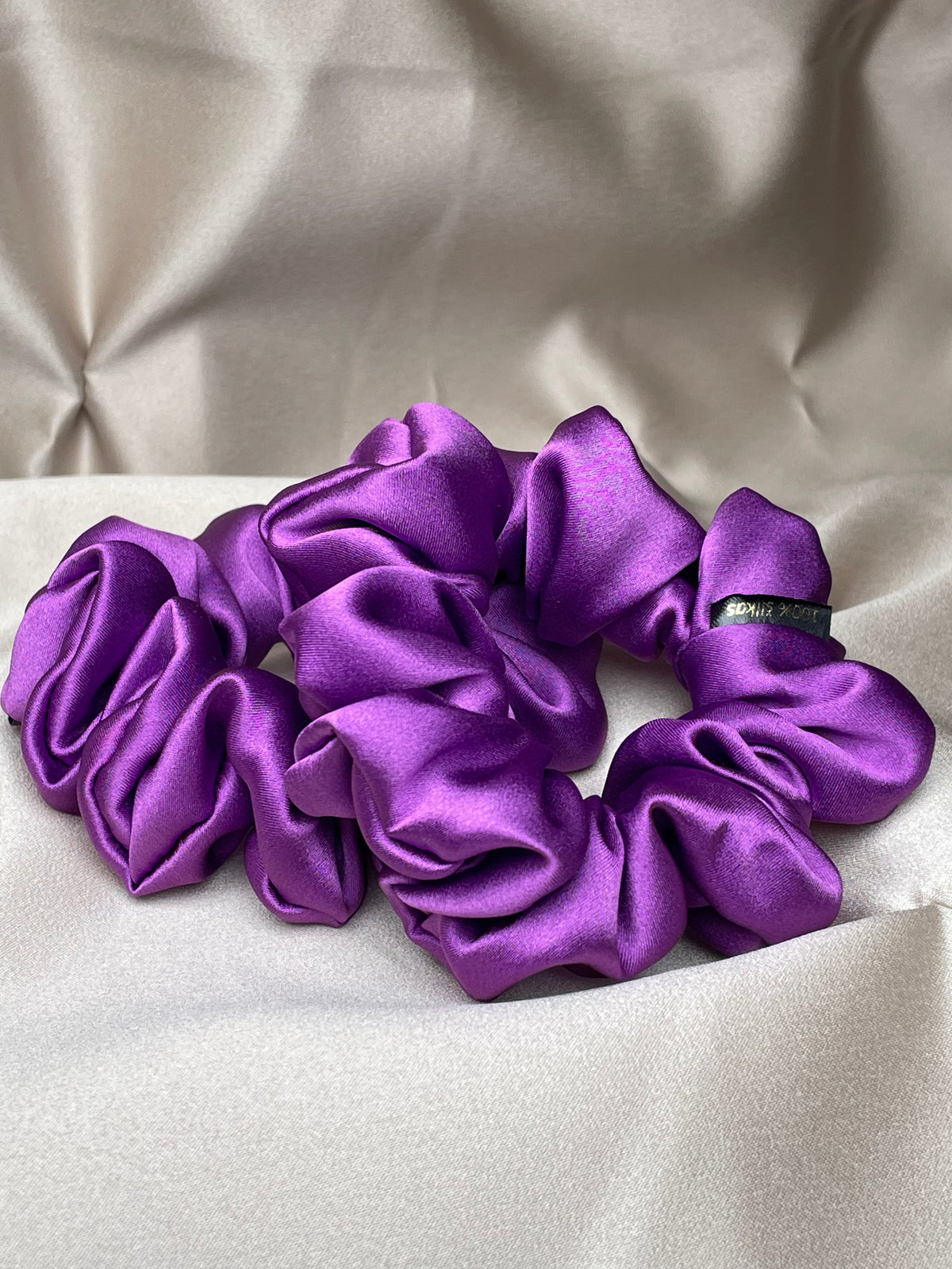Violetinė 100% natūralaus Mulberry šilko gumelė
