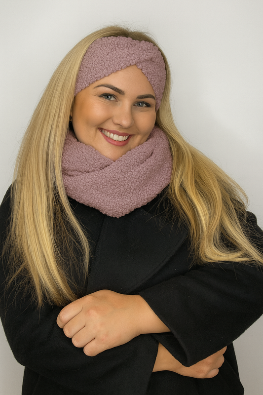 Pelenų alyvinis Teddy 🧸 šalikas