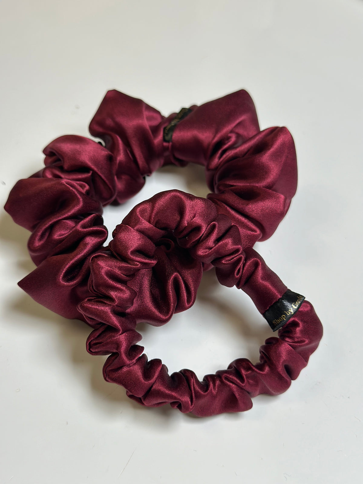 Bordo natūralaus Mulberry šilko gumelė