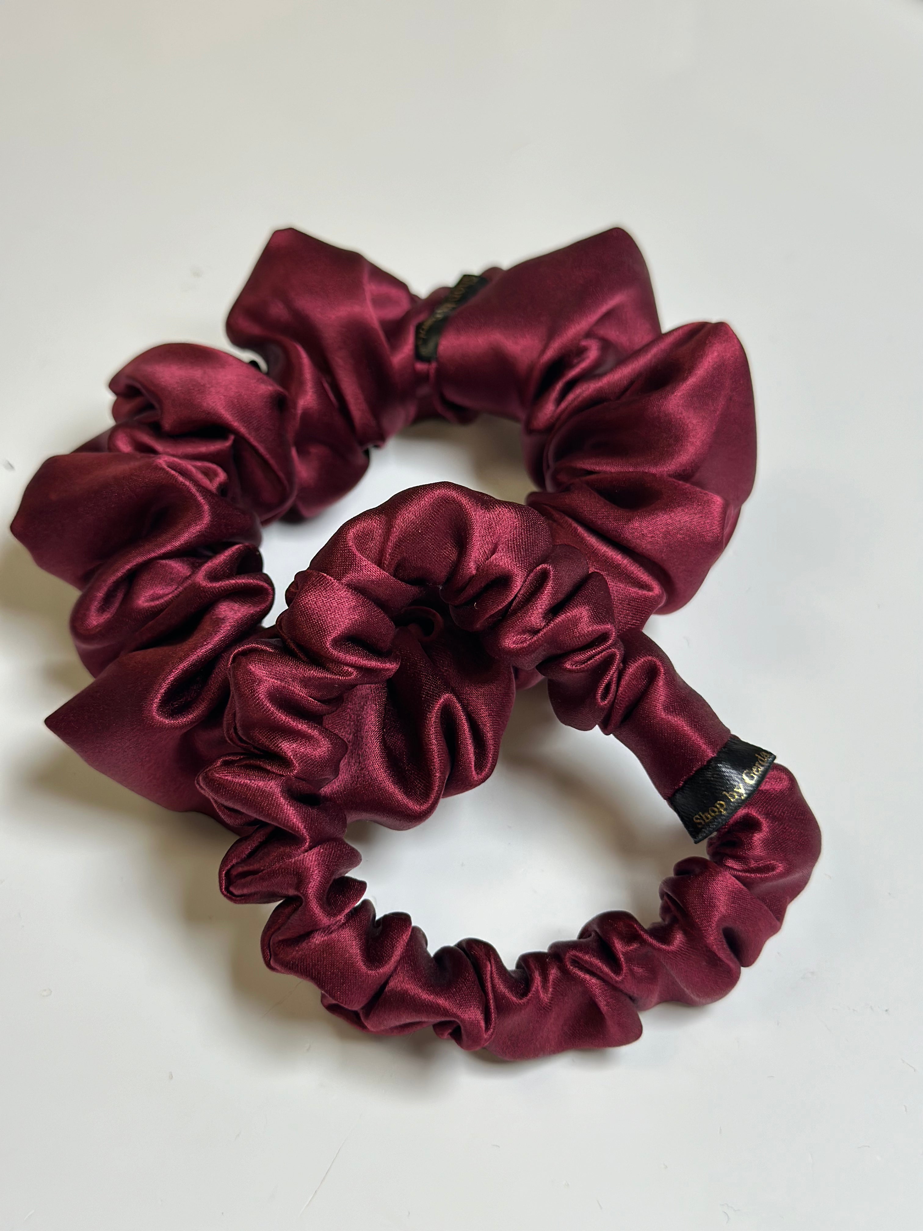 Bordo natūralaus Mulberry šilko gumelė