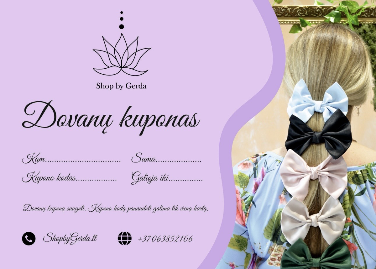 Fizinis Shop by Gerda dovanų kuponas 🎉